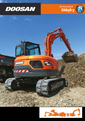Rupsgraafmachines Doosan DX85R-3