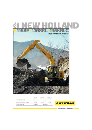 Rupsgraafmachines New Holland E 115 SR