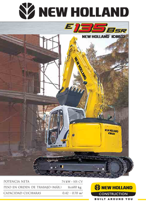 Rupsgraafmachines New Holland E 135 B SR