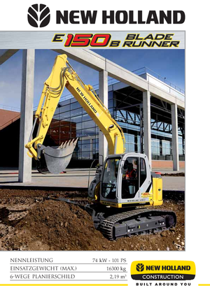 Rupsgraafmachines New Holland E 150 B Blade Runner