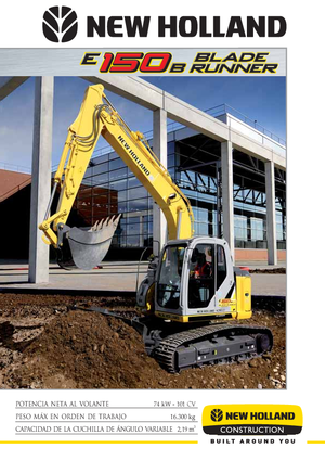 Rupsgraafmachines New Holland E 150 B Blade Runner