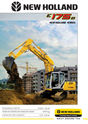 Rupsgraafmachines New Holland E 175 B
