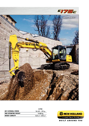 Rupsgraafmachines New Holland E175C LC