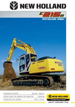 Rupsgraafmachines New Holland E 215 B EL