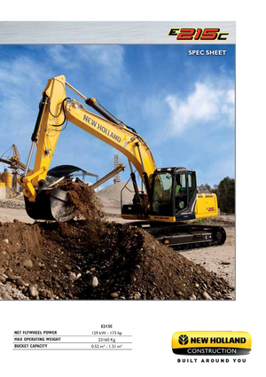 Rupsgraafmachines New Holland E215C LC