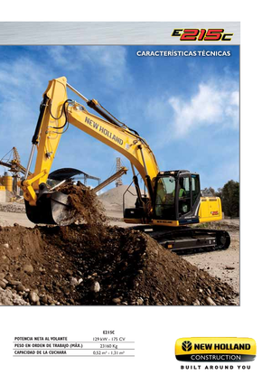 Rupsgraafmachines New Holland E215C LC