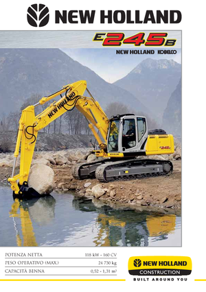 Rupsgraafmachines New Holland E 245 B LC