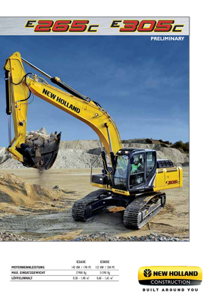 Rupsgraafmachines New Holland E305C