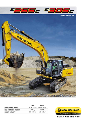 Rupsgraafmachines New Holland E305C