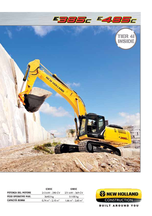 Rupsgraafmachines New Holland E385C LC