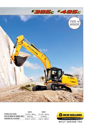 Rupsgraafmachines New Holland E385C LC