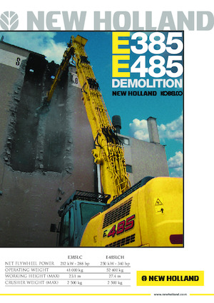 Rupsgraafmachines New Holland E 385