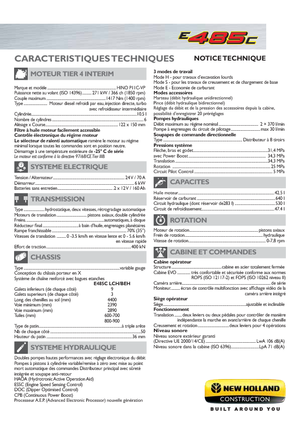 Rupsgraafmachines New Holland E485C LCH