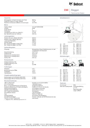 Rupsgraafmachines Bobcat E 60