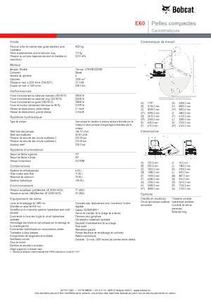 Rupsgraafmachines Bobcat E 60
