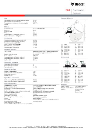 Rupsgraafmachines Bobcat E 60