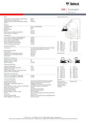 Rupsgraafmachines Bobcat E 80
