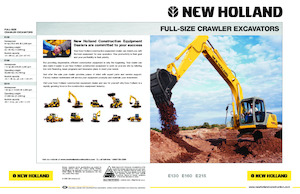 Rupsgraafmachines New Holland E160