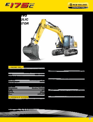 Rupsgraafmachines New Holland E175C EVO