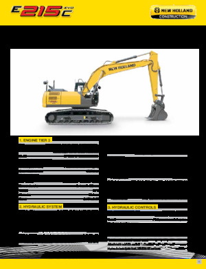 Rupsgraafmachines New Holland E215C EVO