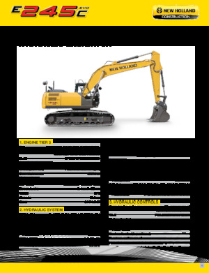 Rupsgraafmachines New Holland E245C EVO