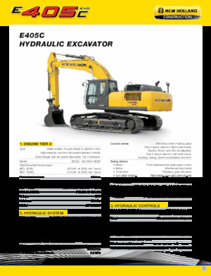Rupsgraafmachines New Holland E405C EVO