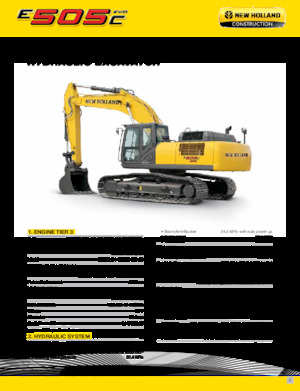 Rupsgraafmachines New Holland E505C EVO