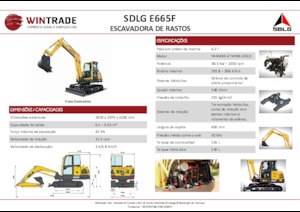 Rupsgraafmachines SDLG E665F