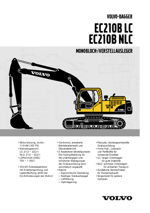 Rupsgraafmachines Volvo EC210BLC