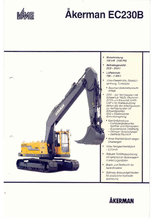 Rupsgraafmachines Akerman-Volvo EC 230 B
