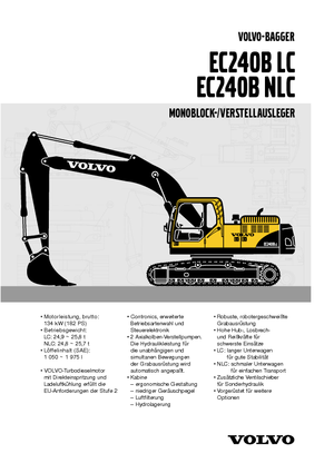 Rupsgraafmachines Volvo EC240BLC