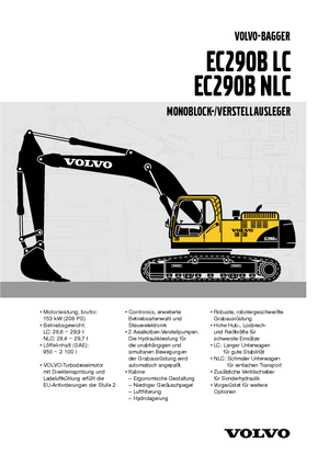 Rupsgraafmachines Volvo EC290BLC