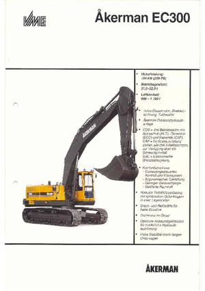 Rupsgraafmachines Akerman-Volvo EC 300