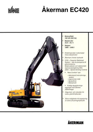 Rupsgraafmachines Akerman-Volvo EC 420