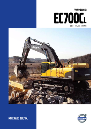 Rupsgraafmachines Volvo EC700CLD