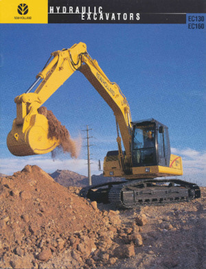 Rupsgraafmachines New Holland EC160