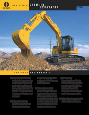 Rupsgraafmachines New Holland EC160
