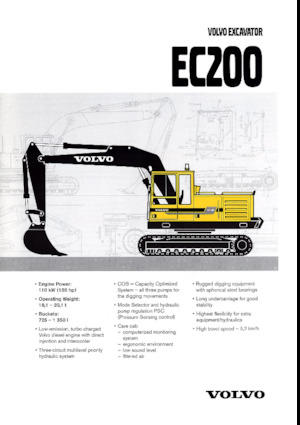 Rupsgraafmachines Volvo EC200