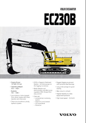 Rupsgraafmachines Volvo EC230B