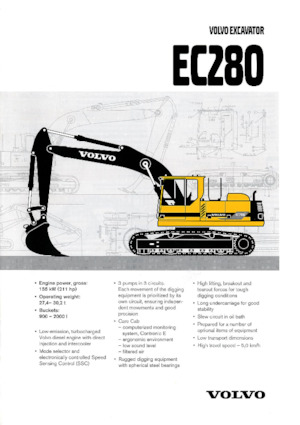 Rupsgraafmachines Volvo EC280