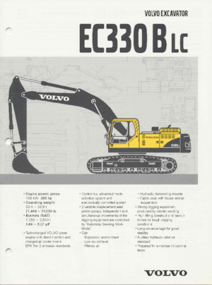 Rupsgraafmachines Volvo EC330B LC