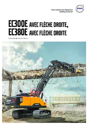 Rupsgraafmachines Volvo EC380ENL Straight boom
