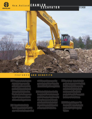 Rupsgraafmachines New Holland EC450