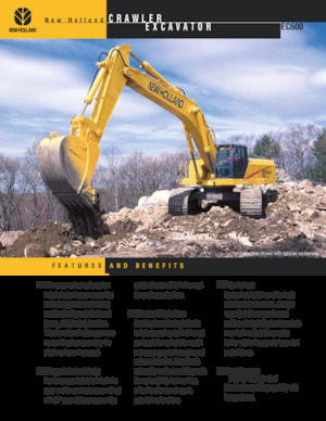 Rupsgraafmachines New Holland EC600