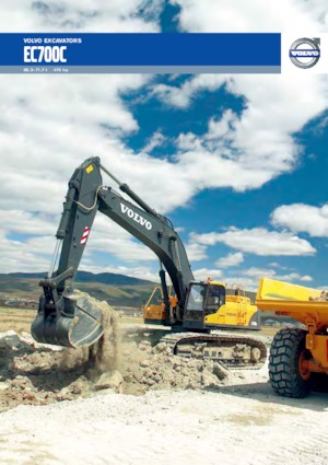 Rupsgraafmachines Volvo EC700C