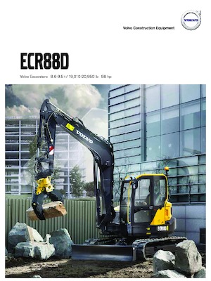 Rupsgraafmachines Volvo ECR88D