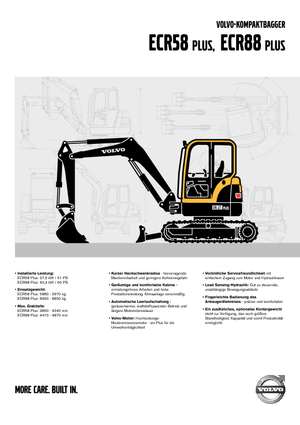 Rupsgraafmachines Volvo ECR88