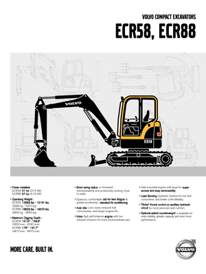 Rupsgraafmachines Volvo ECR88