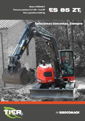 Rupsgraafmachines Eurocomach ES 85 ZT 4