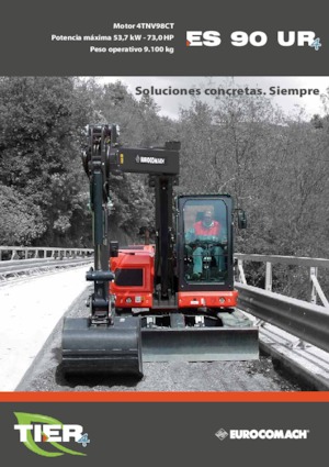 Rupsgraafmachines Eurocomach ES 90 UR 4